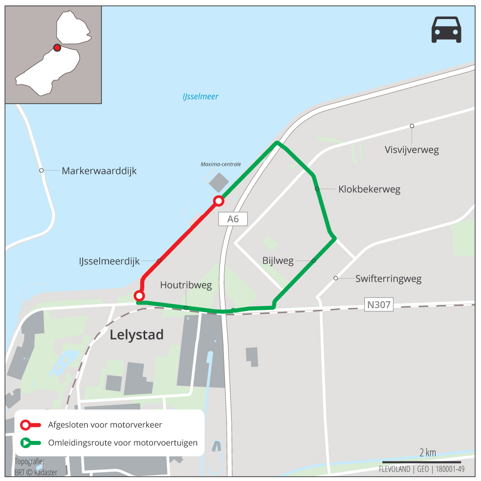 Wegwerkzaamheden IJsselmeerdijk