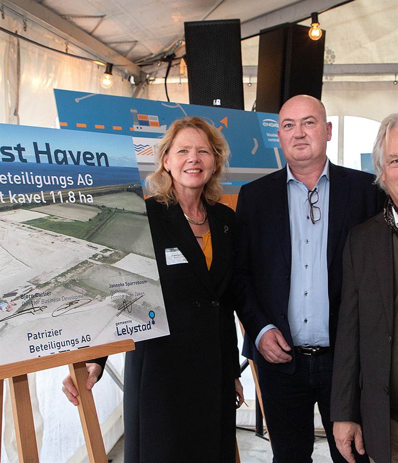 Patrizier Beteiligungs AG tekent voor bijna 12 ha op Flevokust Haven